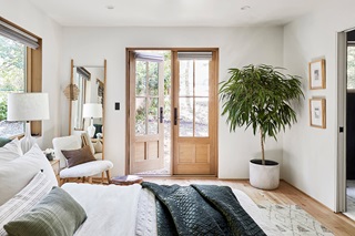 Emily Henderson's guest room at her Mountain Home