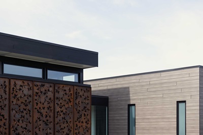 Notch House, a modern home in New Hampshire, featuring Marvin Modern windows and doors.