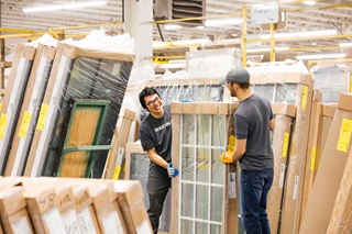 Marvin employees working in Warroad