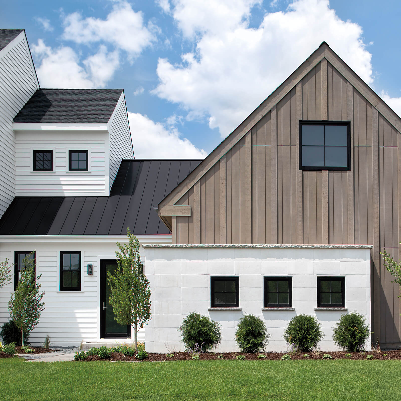 Modern home with Marvin Signature Ultimate Double Hung G2 Windows