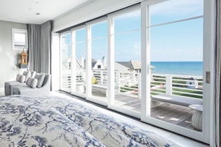 Marvin impact doors overlooking ocean views